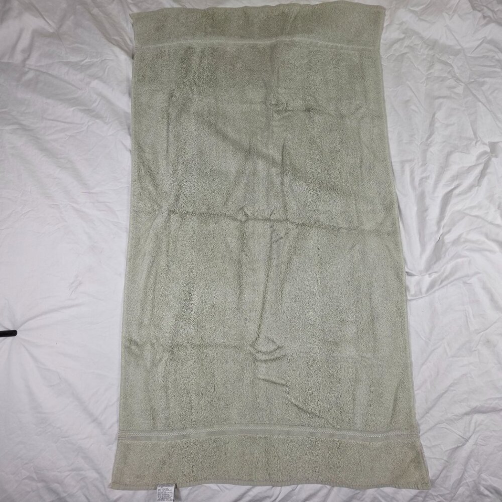 Vintage Charisma By Fieldcrest Bath Towel 100% Cotton Green Absorbent